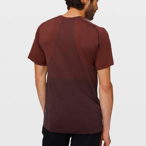 Lululemon Men's Metal Vent Tech Short Sleeve 2.0 in Magma Sequoia Ombre Small - Picture 2 of 16